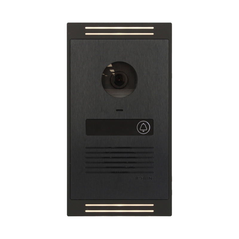 Videoportero inteligente Apple Home Robin ProLine Negro Medianoche de aluminio.